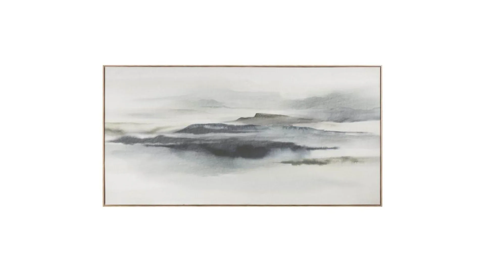 A misty landscape painting