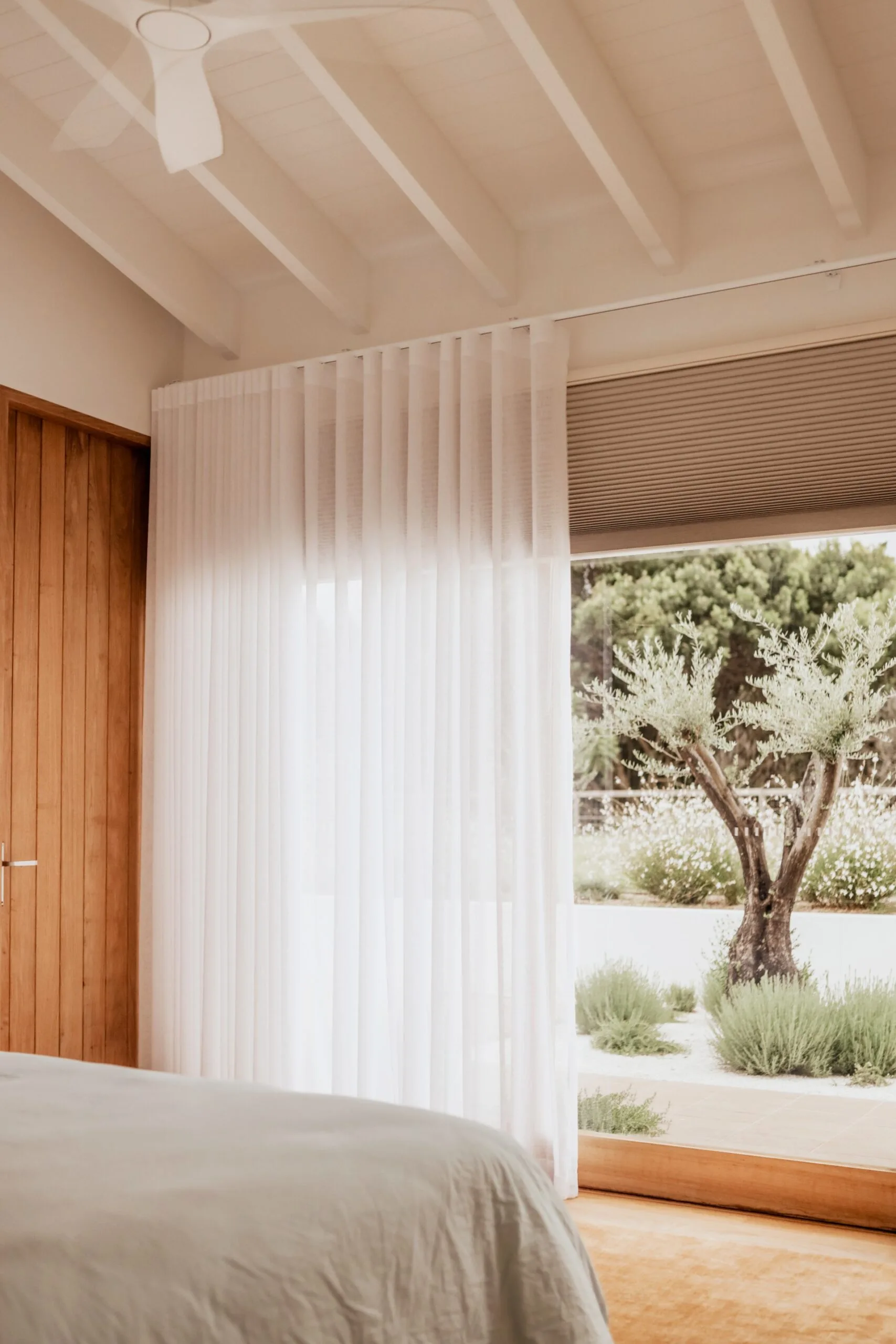 Curtains fitted to a window to preserve heat during window.