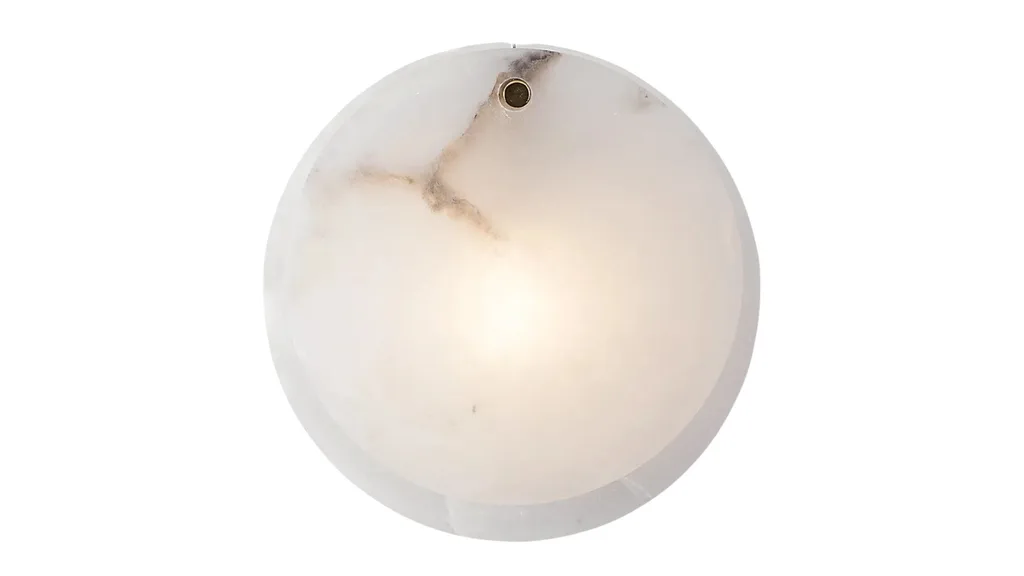 Alabaster stone wall light