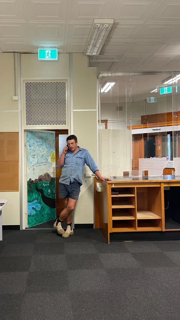 The bank building before it was renovated.