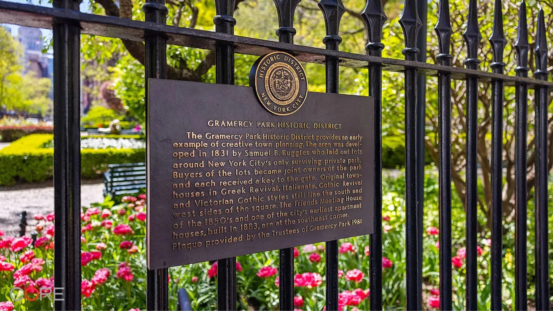 The real life sign at Gramercy Park made famous in 'And Just Like That...' 