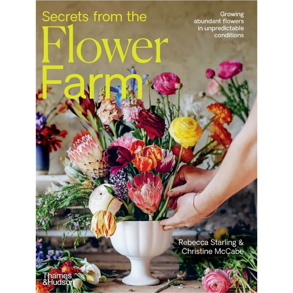 A coffee table book about growing flowers