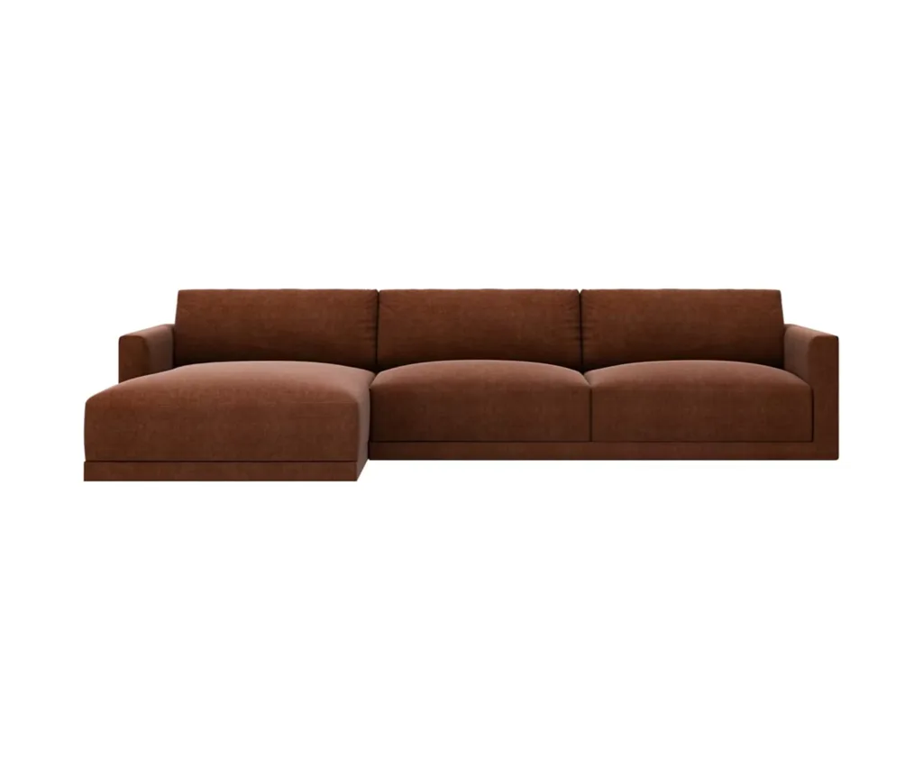 James Lane Haven Muse Rust 3 seater sofa