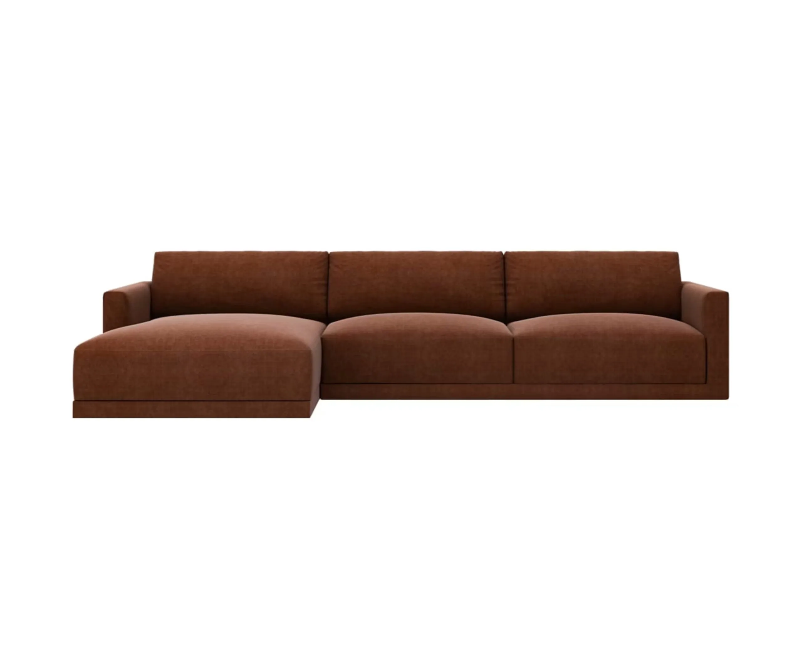 James Lane Haven Muse Rust 3 seater sofa