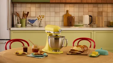 KitchenAid 2025 butter yellow stand mixer available with a KitchenAid discount code