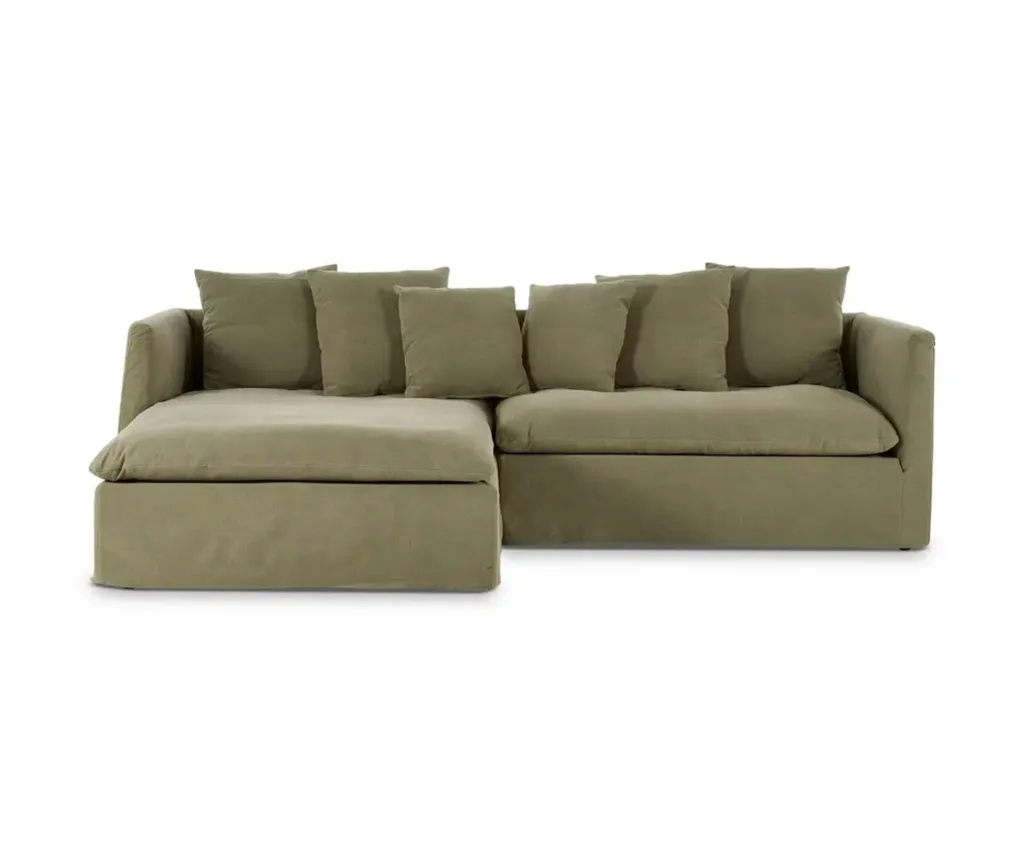 Lounge Lovers Santa Monica Left chaise sofa in Florence Green