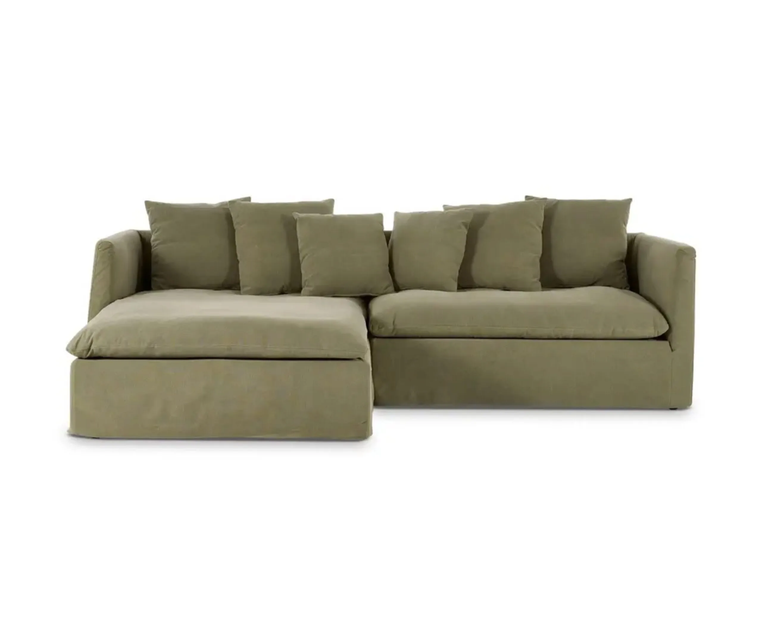 Lounge Lovers Santa Monica Left chaise sofa in Florence Green
