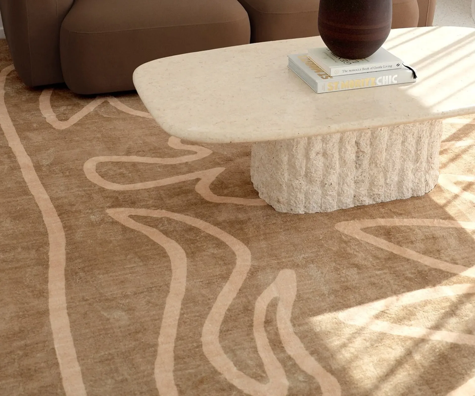 Miss Amara Bruna Brown Hand Drawn Washable Rug _ Best Washable Washable Rugs 2026