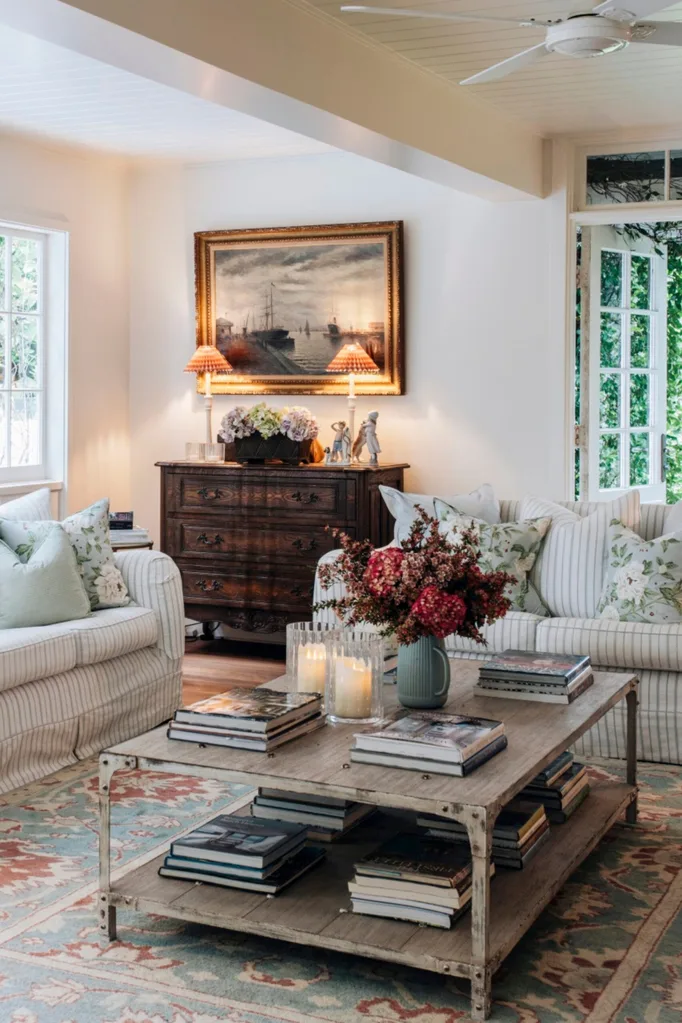 Nantucket style interior design image from Belinda Dowsett's Palm Beach home