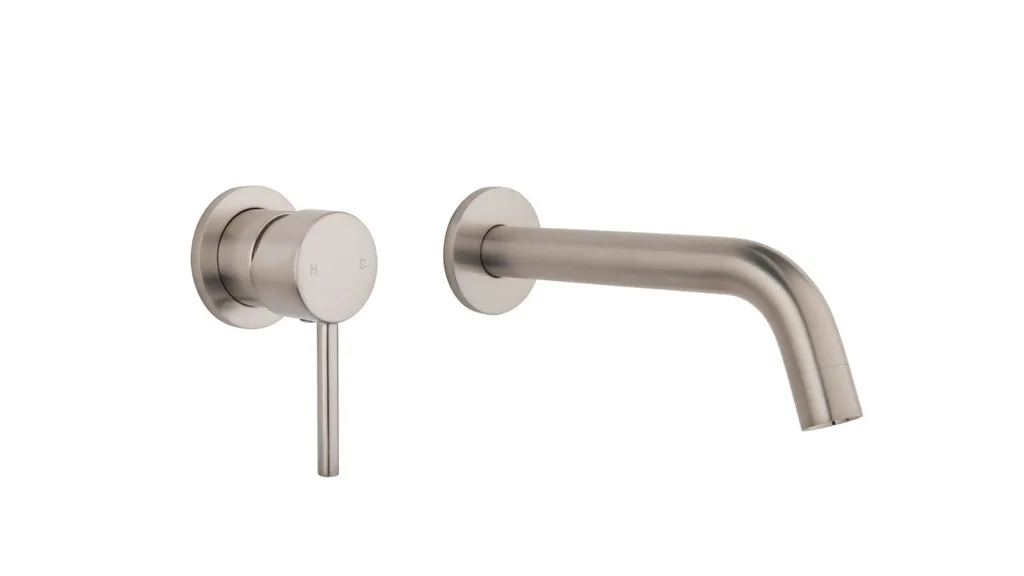 Brushed nickel tapware