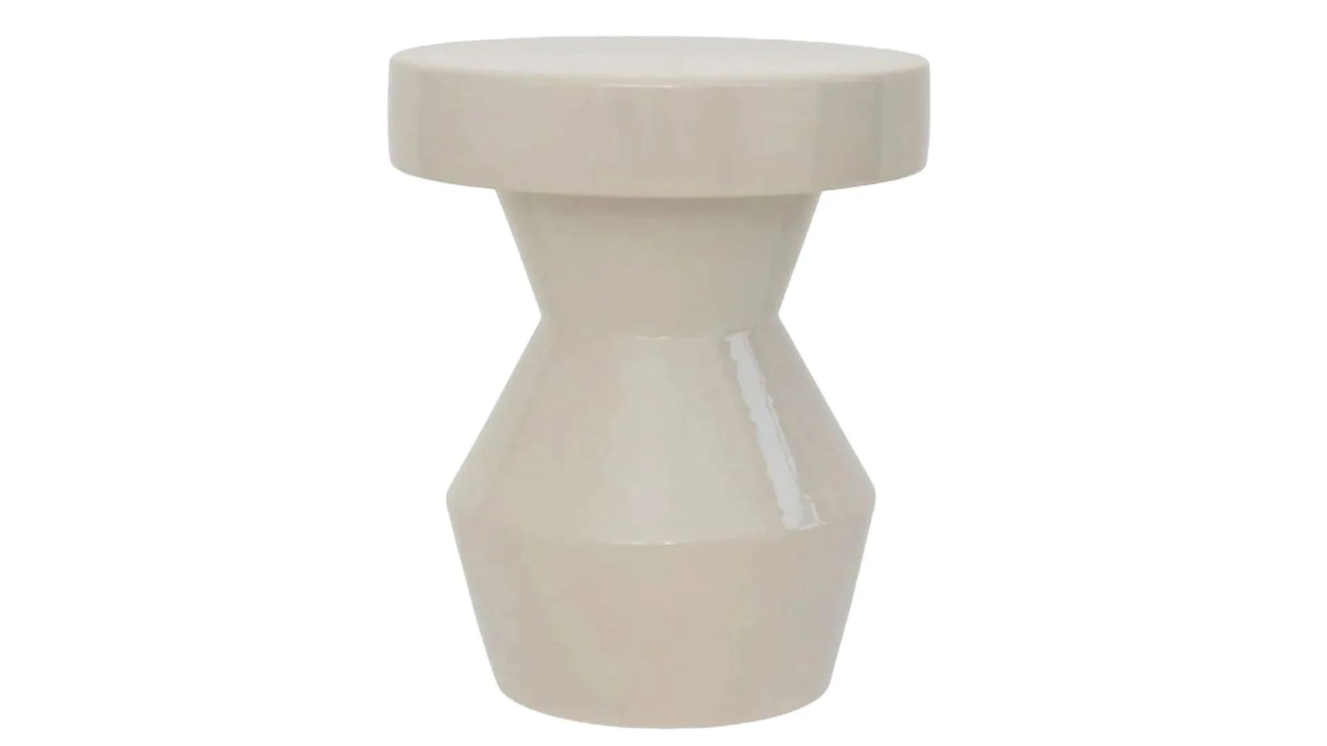 A white side table