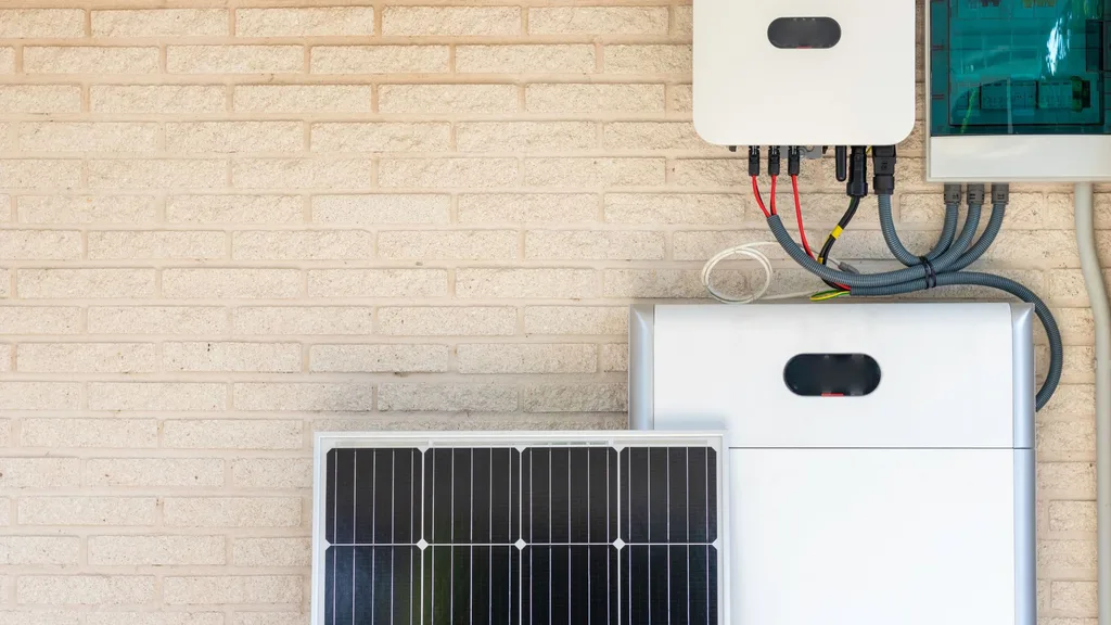 Solar battery system.