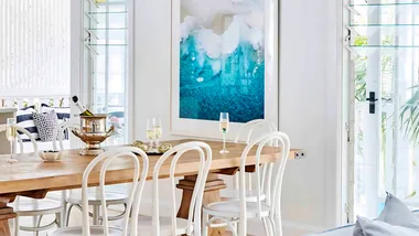 Stylish dining room decor styled with items using a Spotlight promo code