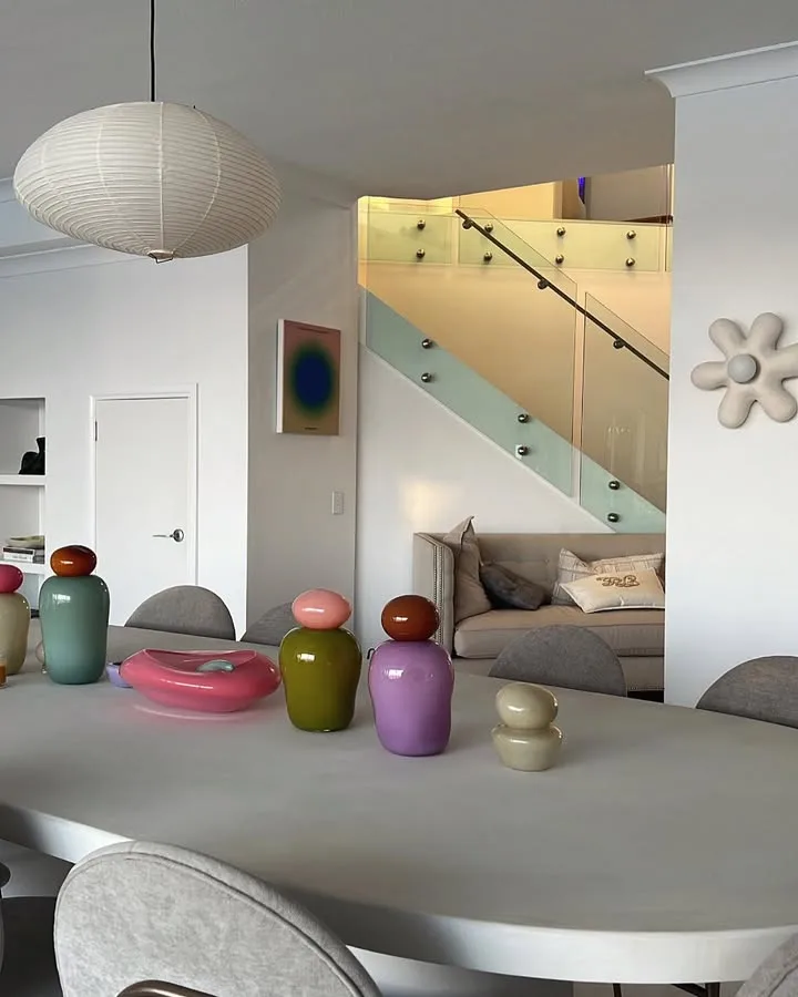 Tammy Hembrow's house on the Gold Coast table decor