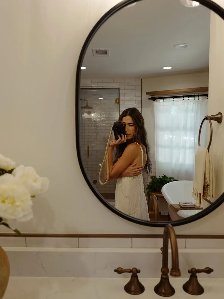 Twilight star Nikki Reed at home on her California ranch mirror and sink