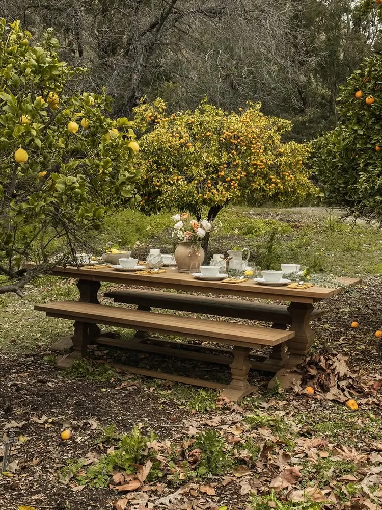 Twilight star Nikki Reed at home on her California ranch outdoor dining table