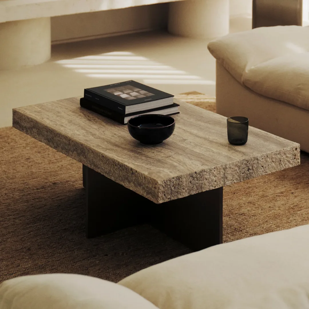 Zaha Travertone Coffee Table MCM House + Best EOFY Sales 2026