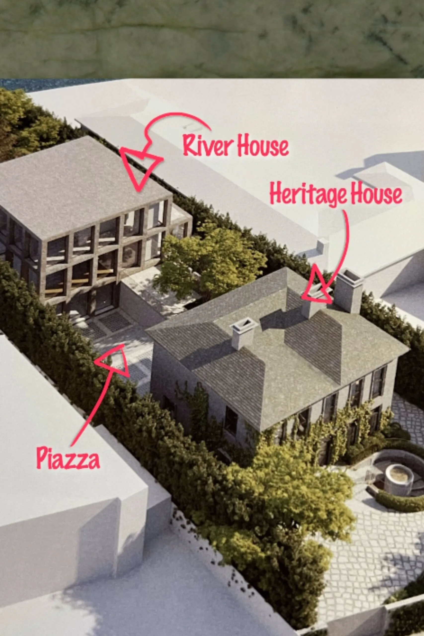 Andy and Bec's render for their renovation of Ravenswood.