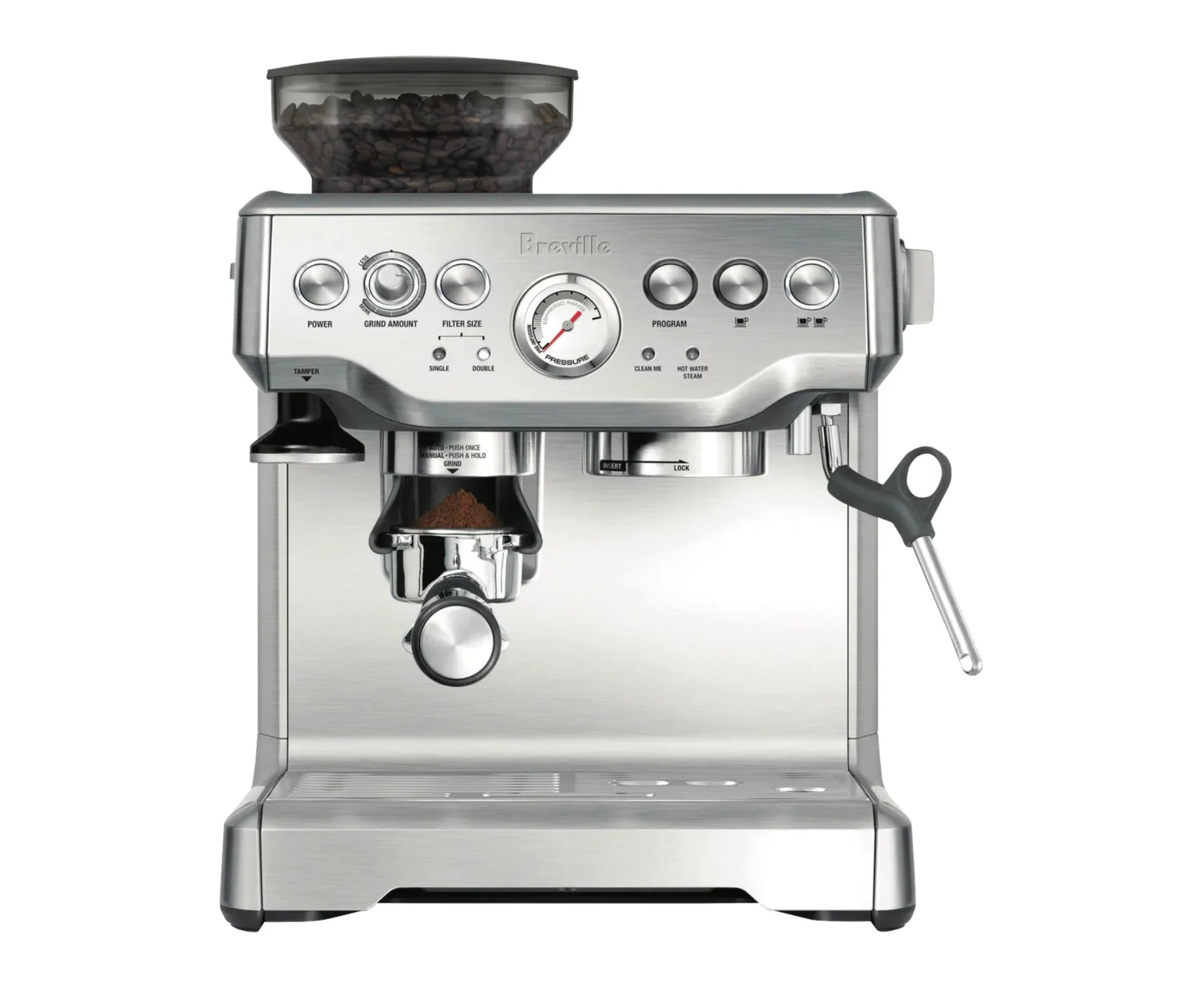 Breville The Barista Espress Coffee Machine Brushed Stainless Steel