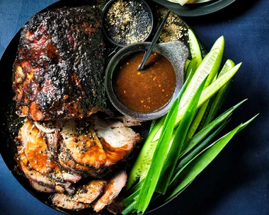 Caramelised roast pork with five spice and ginger