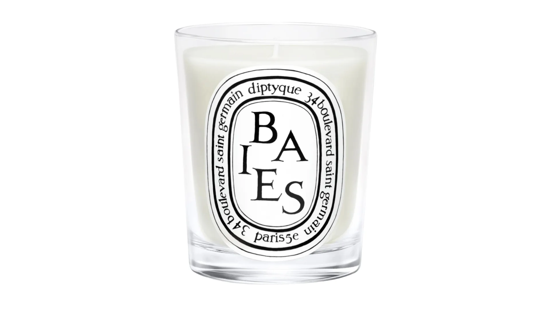 Diptyque luxury candle in scent 'Baies'