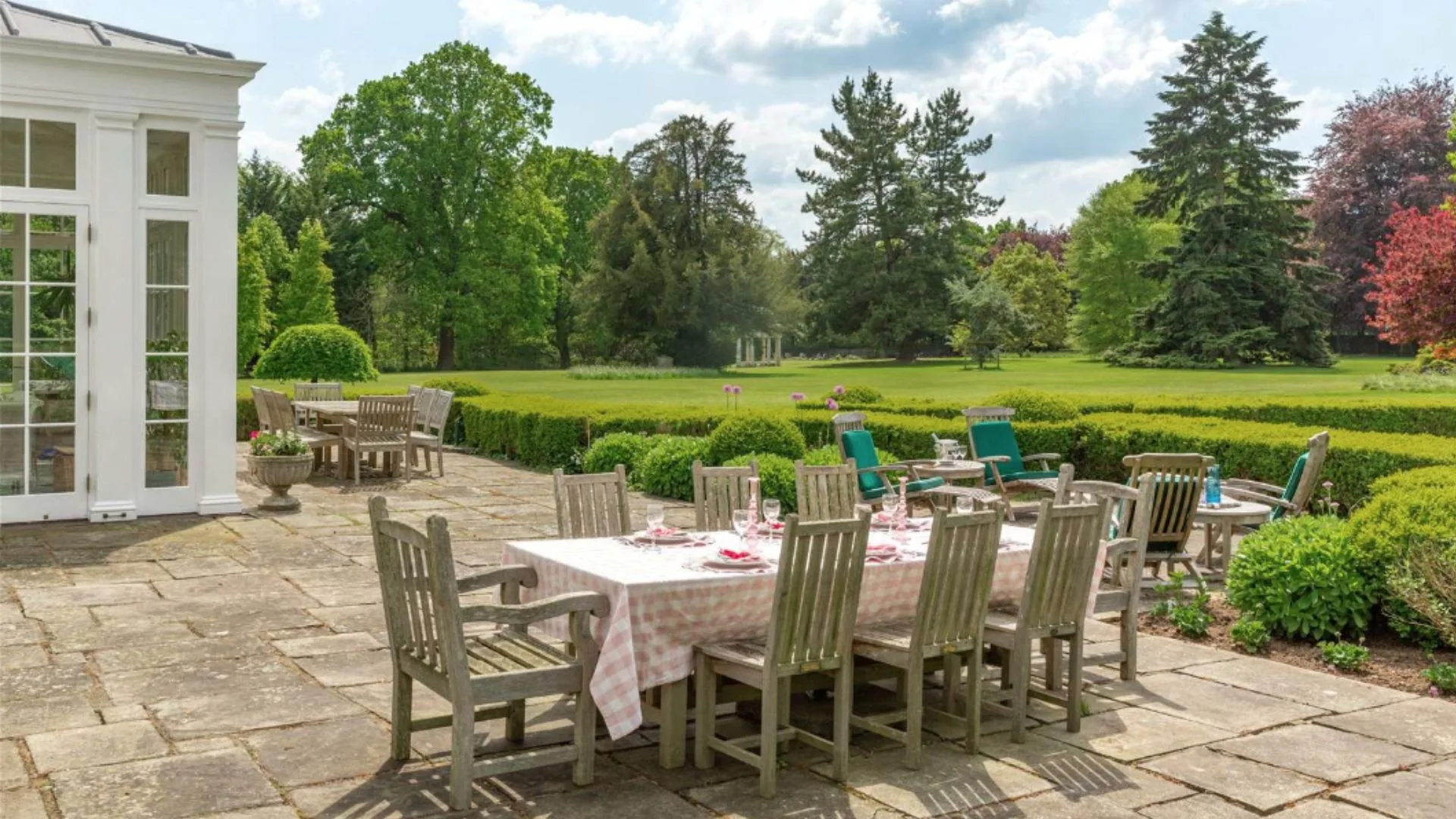 Mel B's garden in England. 