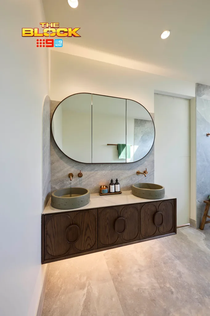 Alicia and Sonny's The Block 2025 main ensuite