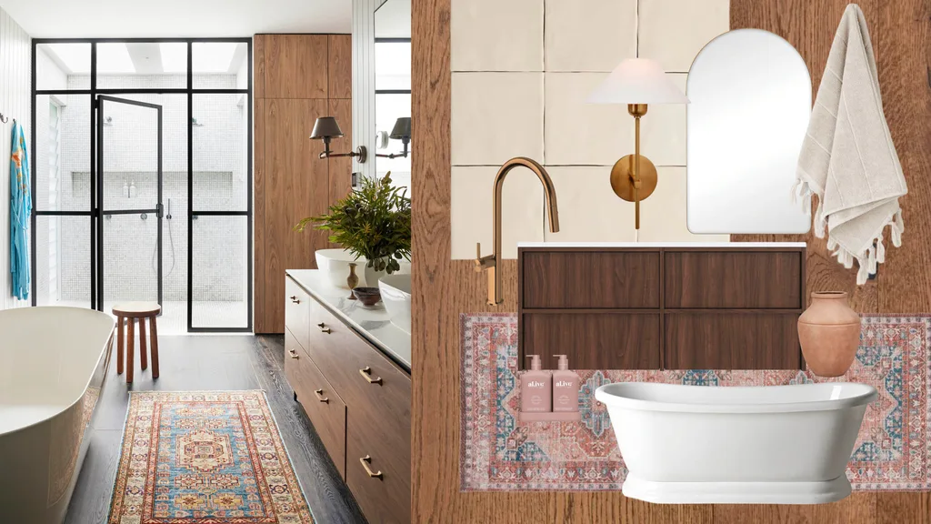 The Block 2025 House 6 Home Beautiful house main bathroom week 1