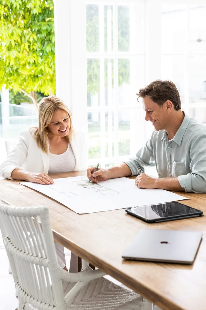 Janette Stritt and Alex Stritt planning a new build.