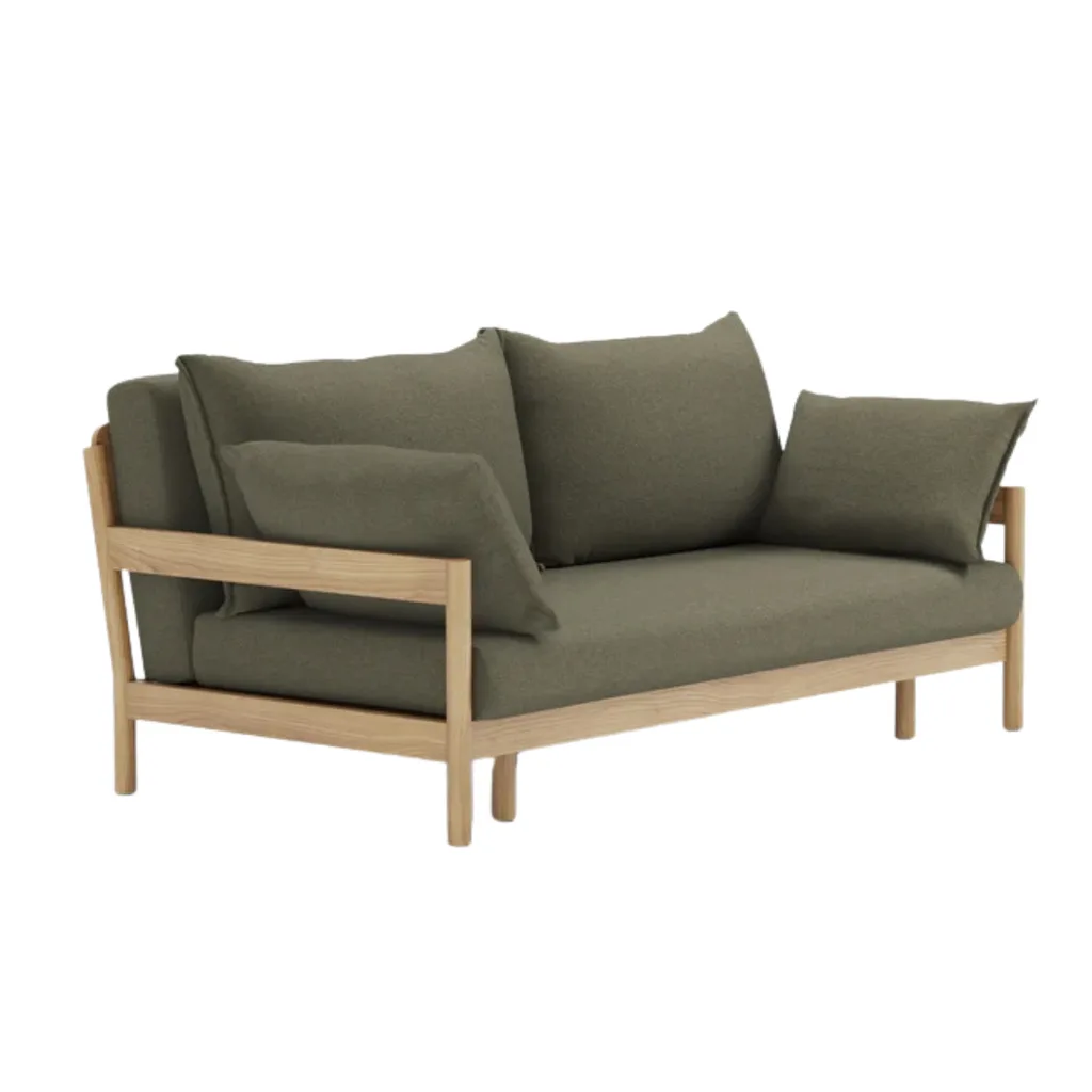 Eva Slideaway Sofa Bed in Olive