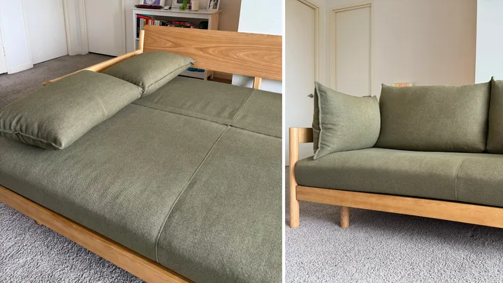 This sofa bed doesn’t look like a sofa bed – and that’s why I love it