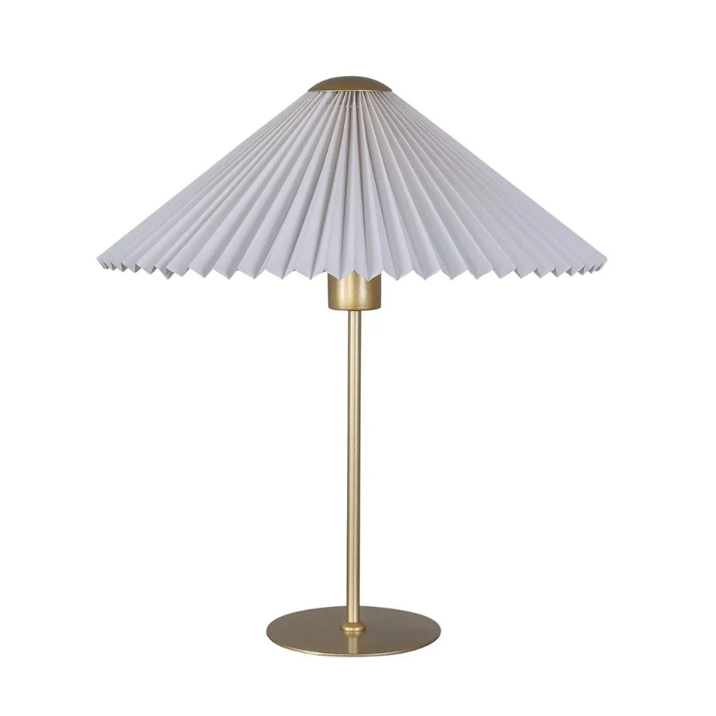 IKEA pleated lamp.