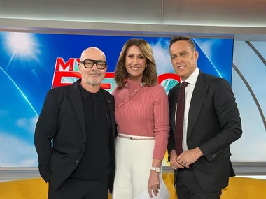 Neale Whitaker on Sunrise announcing My Reno Rules judging role