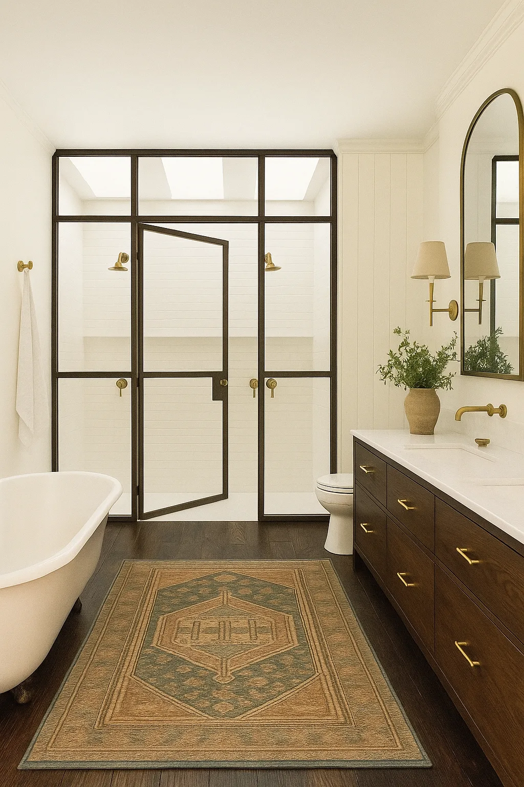 The Block 2025 main bathroom render