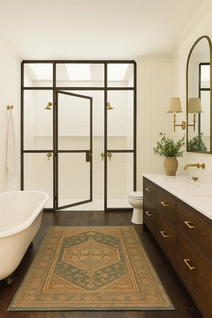 The Block 2025 main bathroom render