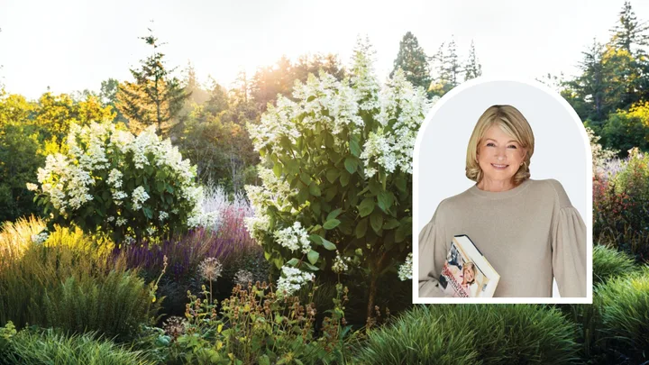 White garden design Martha Stewart