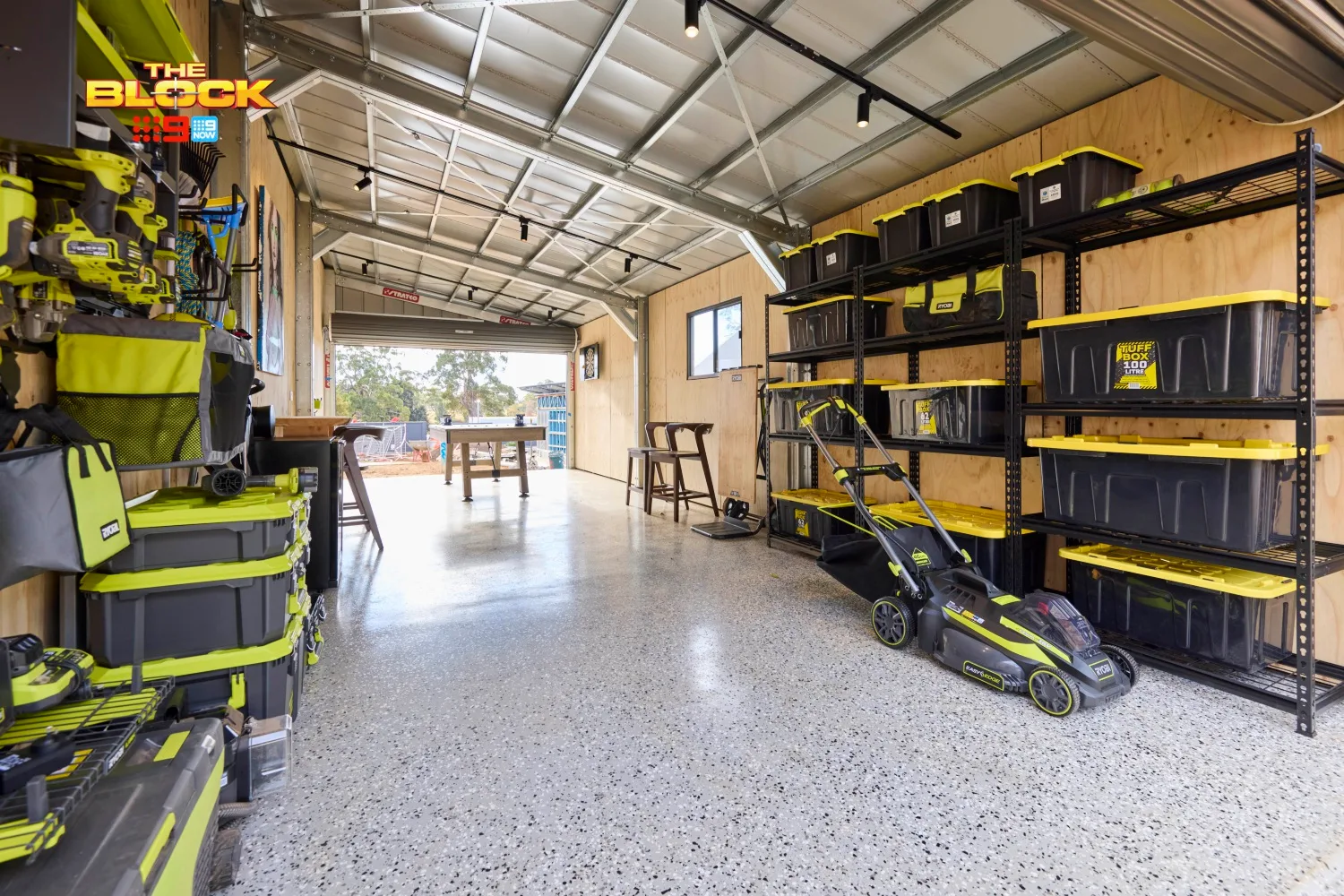 Alicia and Sonny The Block 2025 alfresco terrace and shed