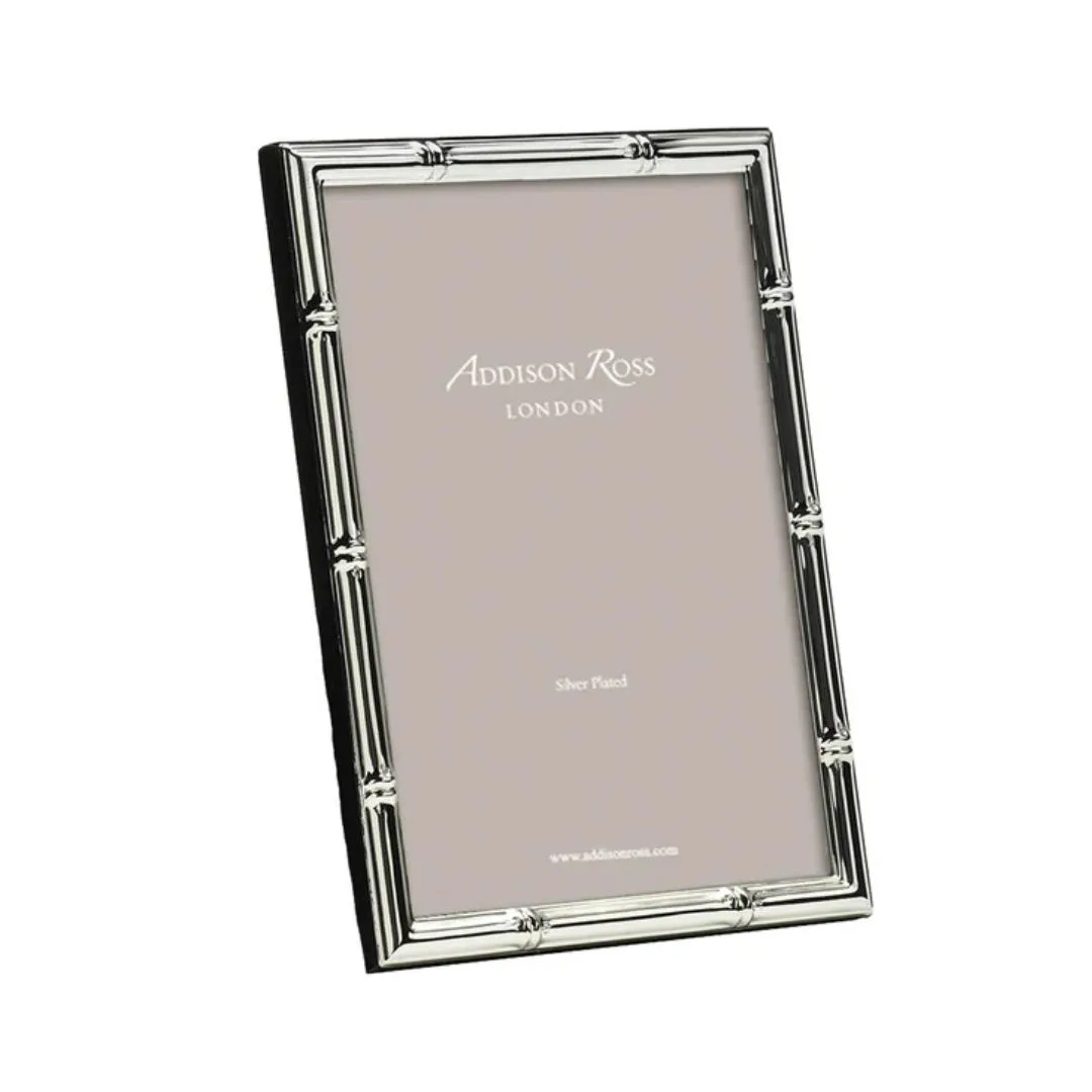 A silver photo frame for a wedding gift. 