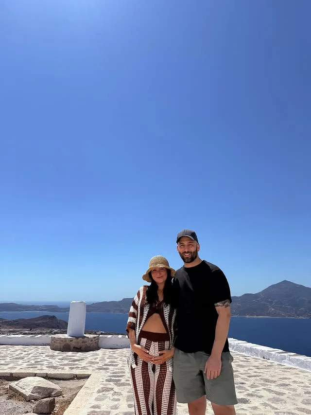 Courtney and Grant The Block baby