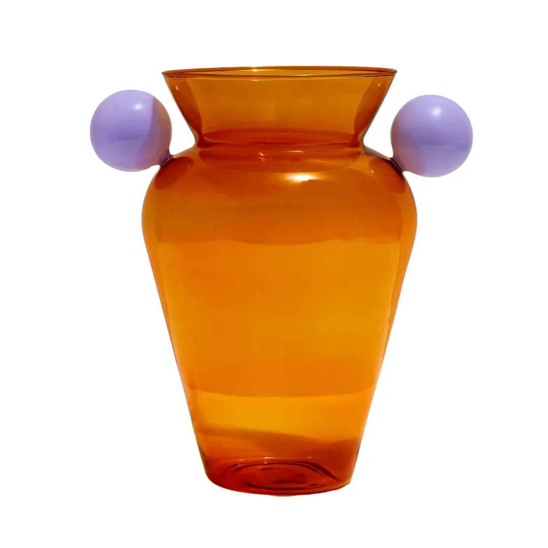 Geo Urn in amber + lilac from Fazeek