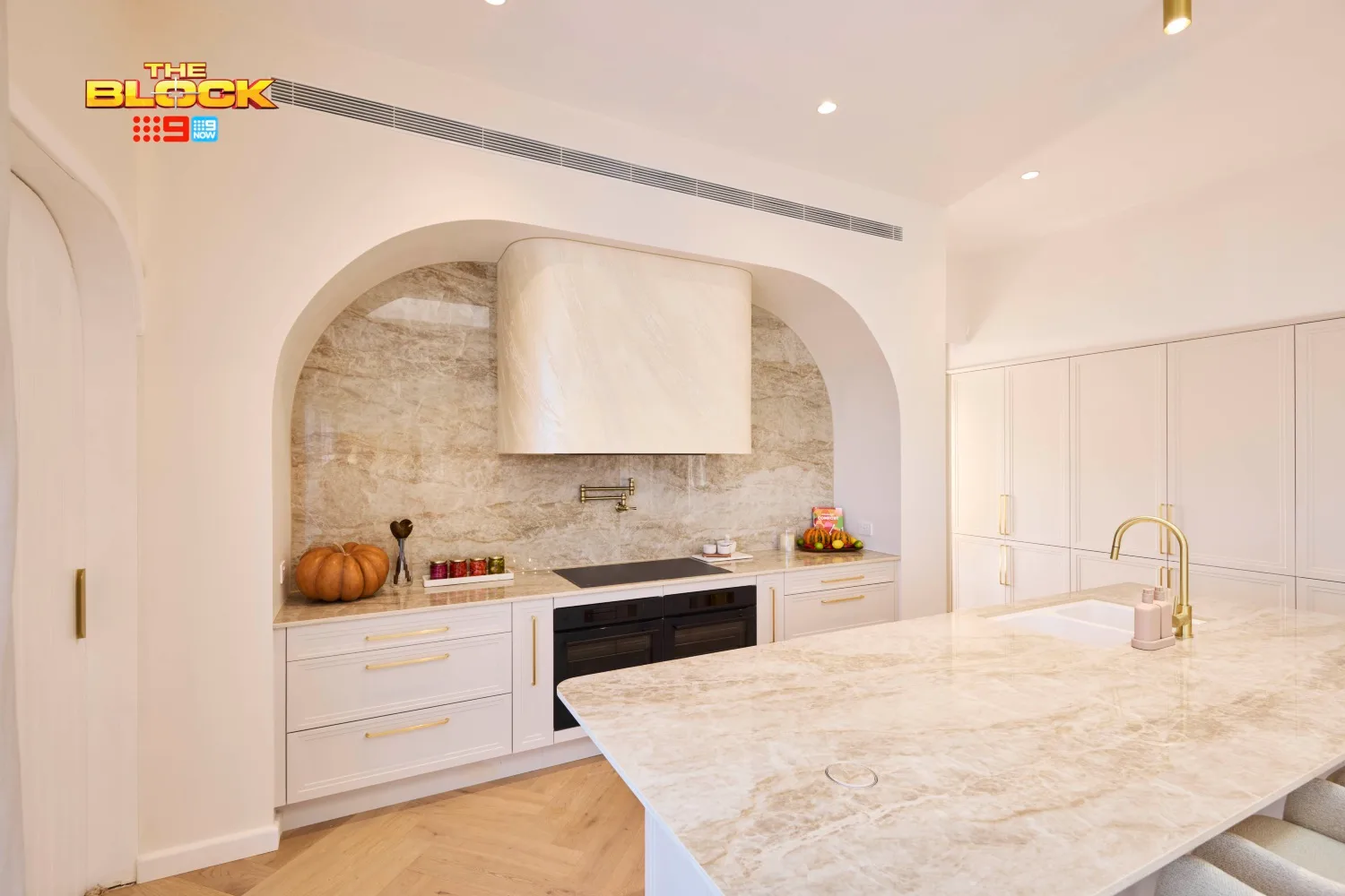 Han and Can's The Block 2025 kitchen