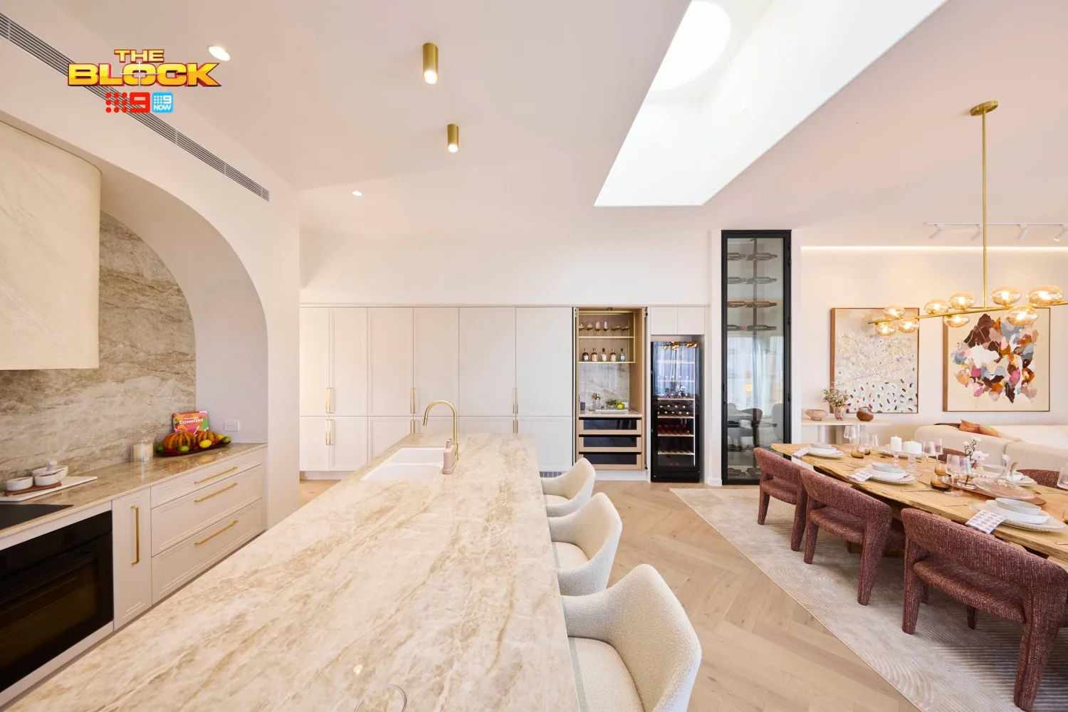 Han and Can's The Block 2025 kitchen