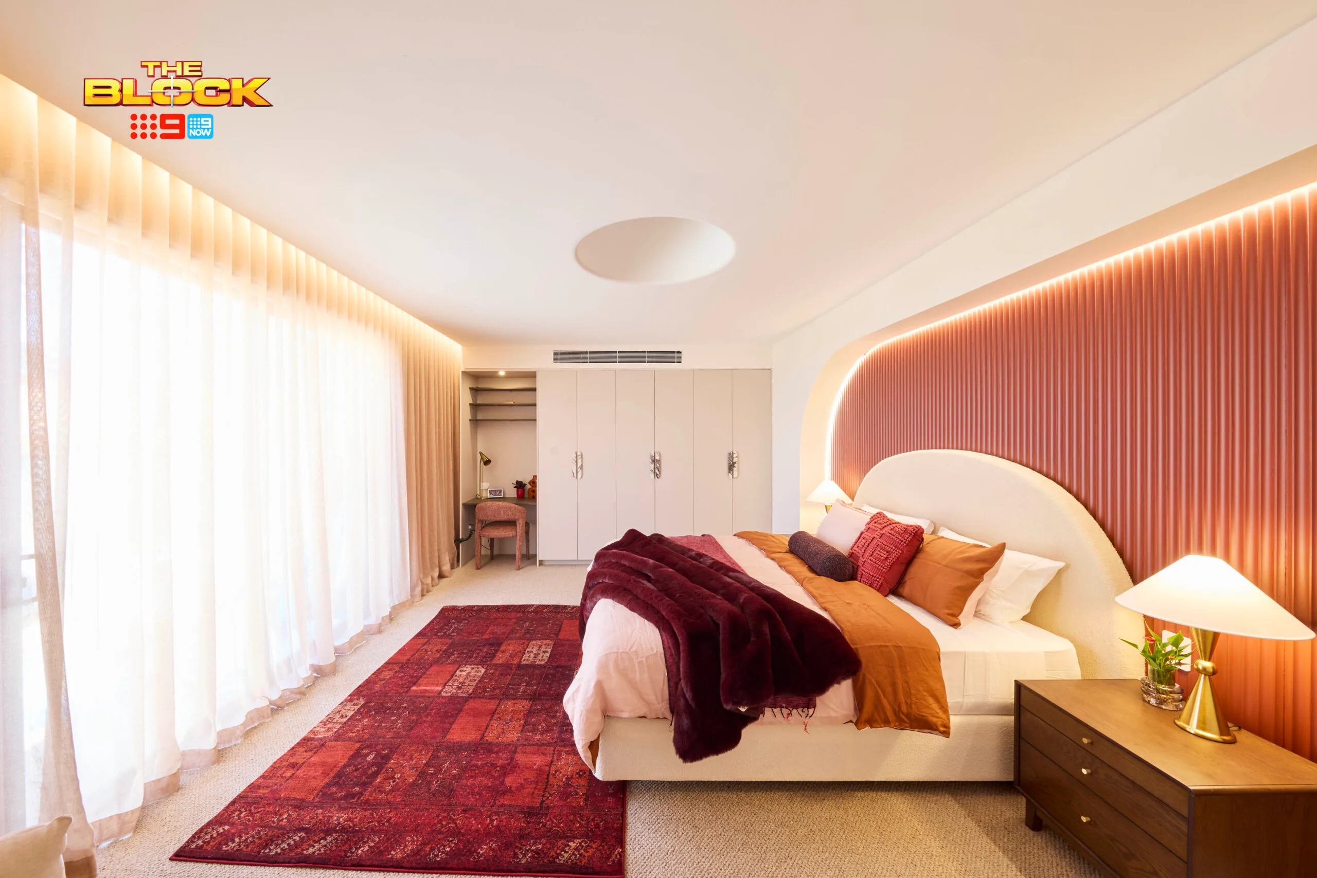 Han and Can's guest suite on the Block included a small study nook.