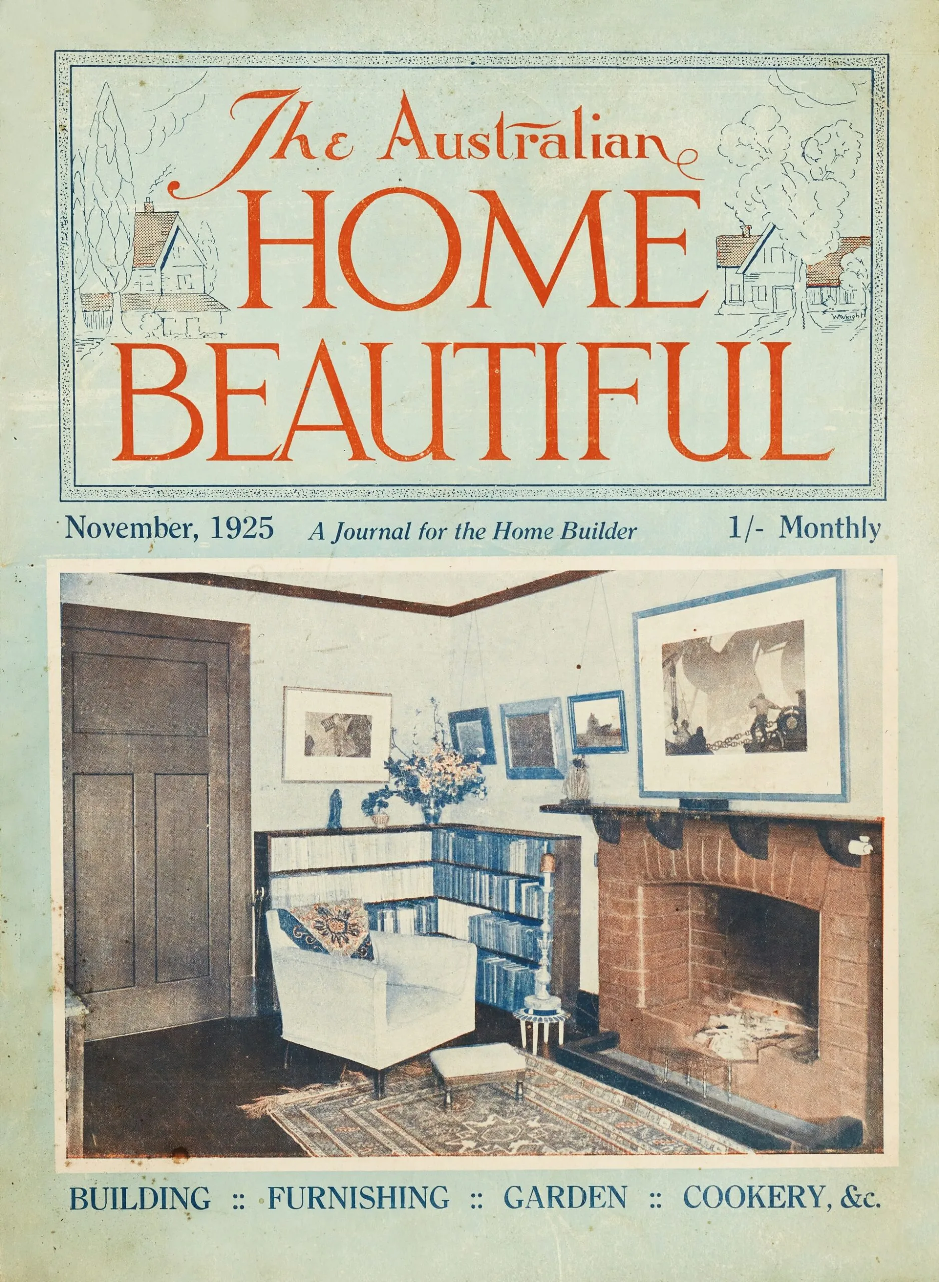The 1925 cover of Home Beautiful.