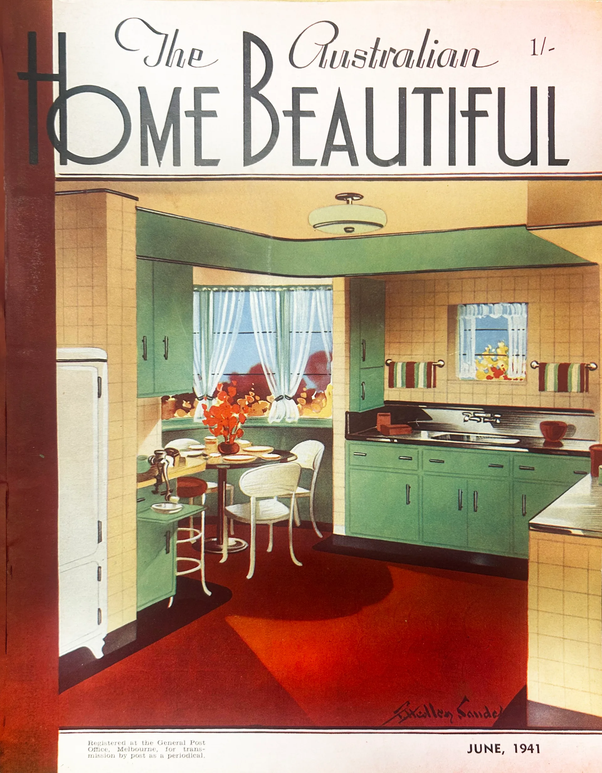 A 1941 cover of Home Beautiful. 