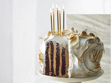 Italian meringue celebration cake