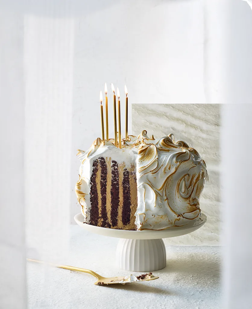 Italian meringue celebration cake