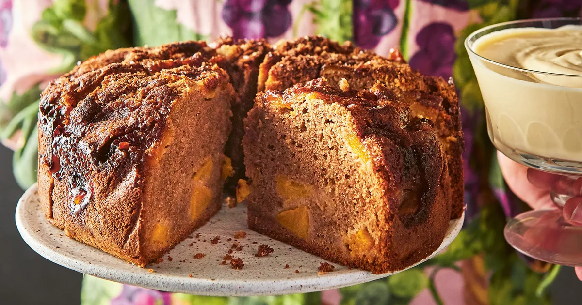 Peach and sour cream cake | Home Beautiful