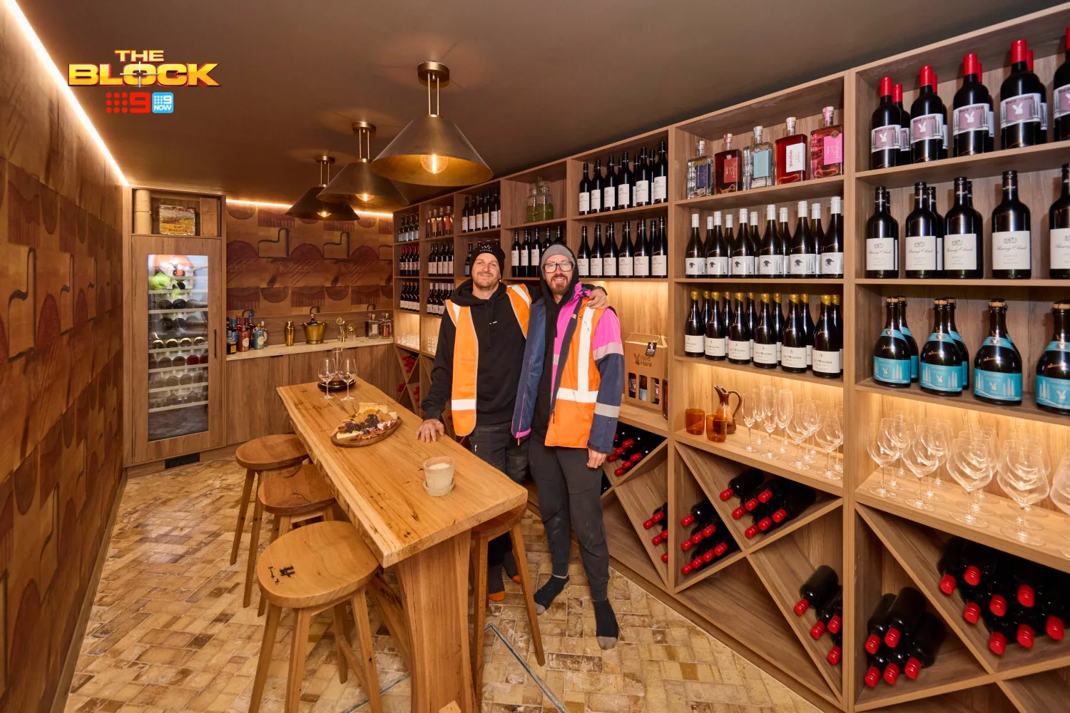 Robby and Mat The Block 2025 alfresco terrace and shed