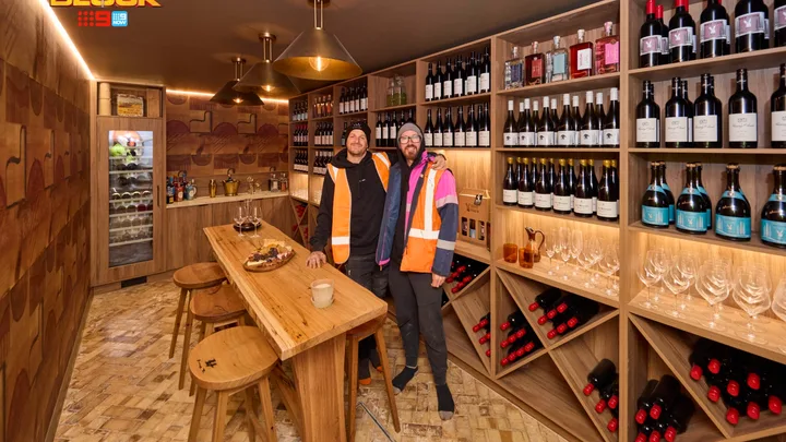 Robby and Mat The Block 2025 alfresco terrace and shed